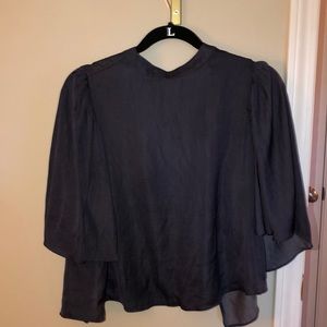 Navy blue top backless top